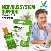 Vitamine B12 Méthylcobalamine en bandes de film oral à dissolution rapide pour adultes – Complément de soutien pour la santé nerveuse – Marque privée – Usine ODF