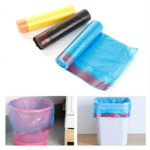 Bolsa de basura con cordón de 4 galones, limpieza de oficina, bolsas de basura con cordón de plástico fuerte y antiexplosión, revestimientos de cubo de basura - Product Image 4