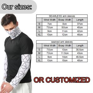 UPF50 + UV保護アイスシルクサイクリングアームスリーブソリッドブラッククールな感触と太陽の熱保護 - Product Image 4