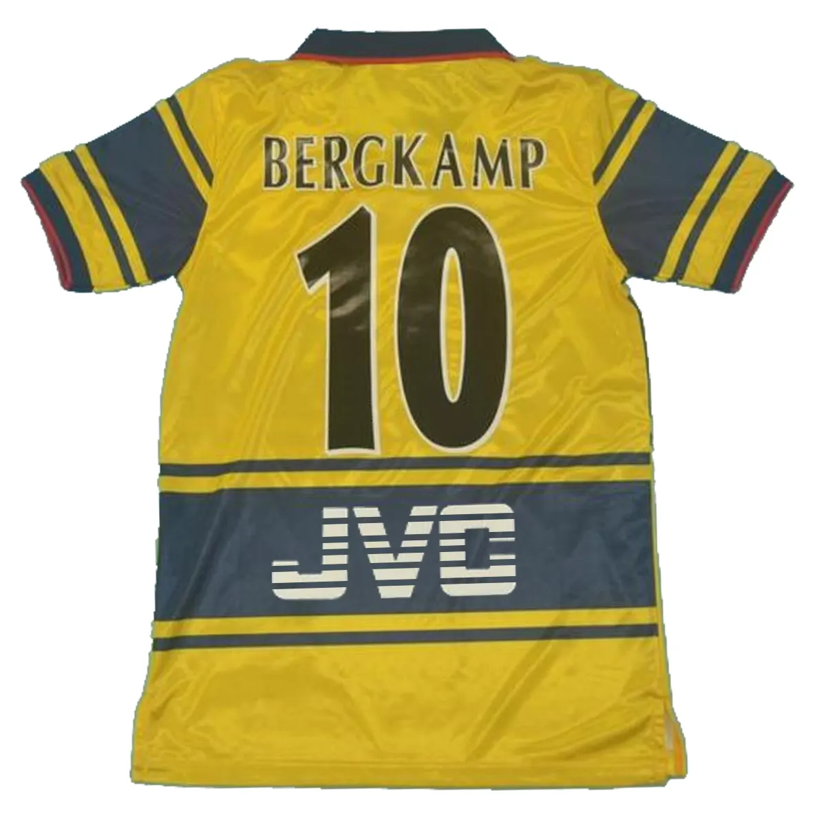 เสื้อฟุตบอล arsenales ย้อนยุคเสื้อเจอร์ซีย์ผ้าเจอร์ซีย์วินเทจสำหรับผู้ชายสีเหลือง1998 1997