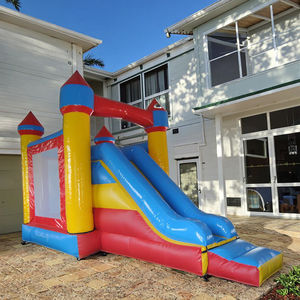 Casa hinchable de Venta caliente con tobogán Castillo inflable tobogán para jugar al aire libre - Product Image 1