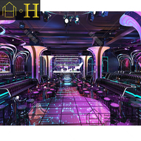 Approvisionnement direct d'usine Pub Design d'intérieur Éclairage LED Meubles de boîte de nuit Comptoir de bar personnalisé pour discothèque