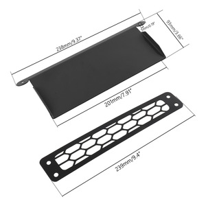 Déflecteur de fenêtre de voiture en alliage d'aluminium, diffuseur avant noir, installation facile, compatible Volkswagen - Product Image 3