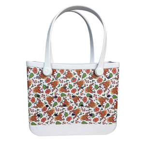 Wholesale Travel Beach Open Hollow Fast Shipping Two Waterproof Floral Pattern Breathable Durable Easy Clean Tote Bag Tourism - Product Image 1