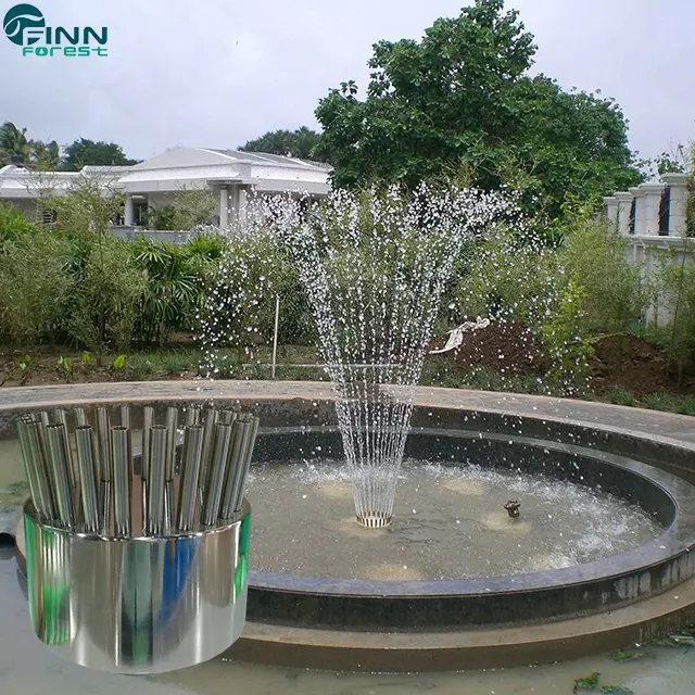 Fenlin 공장 야외 정원 장식 현대 반지 크라운 스프레이 분수 1.5 2.0 인치 크라운 분수