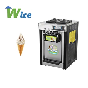 Machine à glace molle WICE Factory 2+1 saveurs mélangées, 2 conteneurs de 4L, prix abordable pour les restaurants rapide, les cafés, haute productivité - Product Image 3