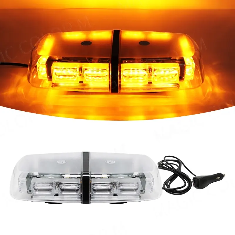 48 LED Car Roof Strobe Lights Lamp Beads Flashing Emergency Warning Light Signal Lamp Powerful Suction Cup Installation Bright