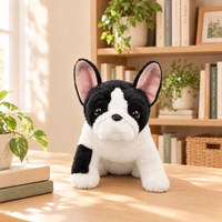 Jouets en peluche pour enfants, Bouledogue rayé, Bouledogue français, personnalisable avec logo, directement du fabricant, rembourré en coton PP