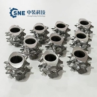 Elementos de Tornillo para Extrusora de Doble Tornillo, Elementos de Tornillo Especiales de Acero Aleado de Alta Resistencia para Extrusora