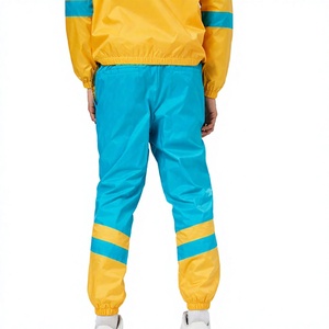 Ensemble coupe-vent à capuche pour homme 2026, color-block, respirant, en polyester tricoté, tenue de sport décontractée, disponible à la vente en ligne - Product Image 6