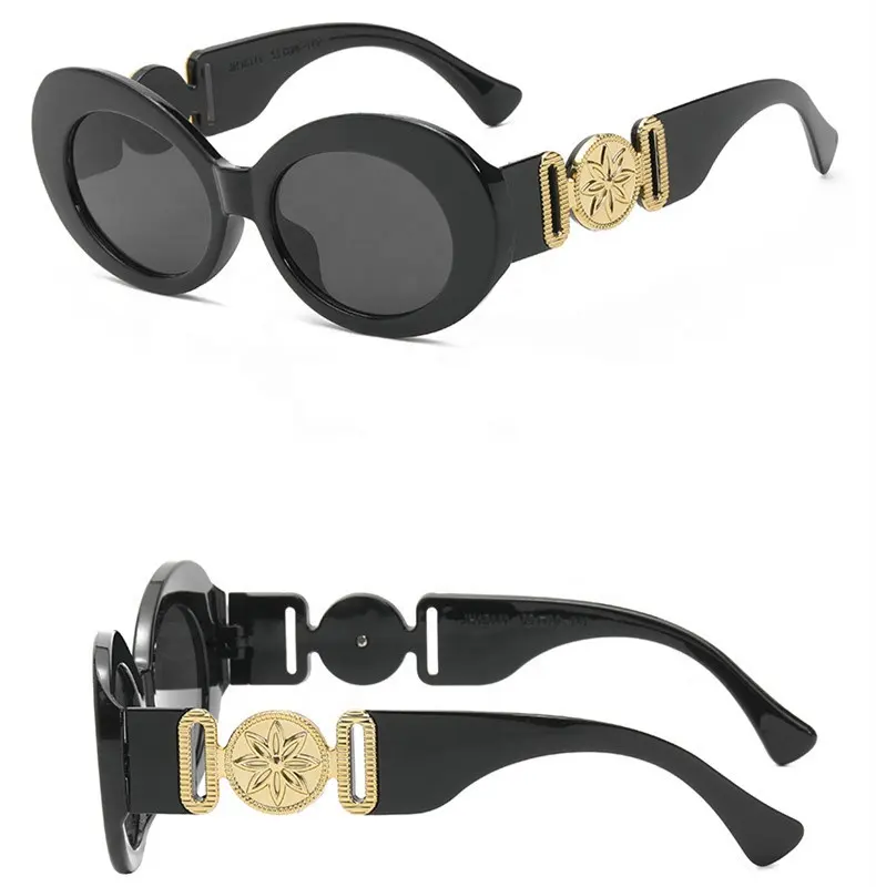 Rectangle Sunglasses for Women Retro Driving Glasses 90s Vintage Fashion Irregular Frame UV400 Protection Retro Oval sunglasses