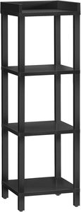 Estante Esquinero de Plástico Desmontable de 4 Niveles, Diseño Moderno, Ecológico, para Uso en Hoteles, Carrito con Ruedas - Product Image 2