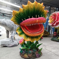Modèles de fleurs mortelles robotisées pour décorations de terrains de jeux pour enfants, animatroniques interactives d'extérieur, exposition de plantes carnivores