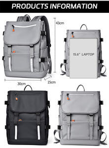 Custom Logo Laptop <b>Backpack</b> <b>Waterproof</b> Oxford Material Anti-theft Usb Zipper Closure Softback School Business - Product Image 6
