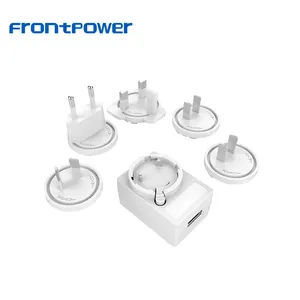 5V 1a Pengisi Daya Dinding 5V 2a Adaptor Yang Dapat Dipertukarkan 5V3A Adaptor Daya Usb dengan UL62368 CE GS SAA KC PSE BIS ECAS