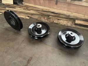 Vente chaude Prix d'usine <span class=keywords><strong>Poulie</strong></span> d'ascenseur à courroie trapézoïdale en acier personnalisée pour pièces de rechange de concasseur - Product Image 3