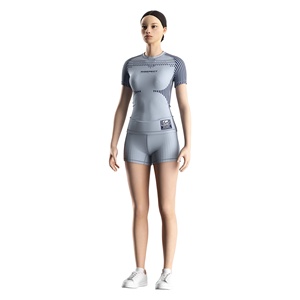 Maglia Anti-UV da <span class=keywords><strong>Donna</strong></span> con Silhouette Lusinghiera, Offre Protezione Solare e Prestazioni Alla Moda per Sport Acquatici - Product Image 2