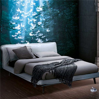 Cama Matrimonial de Diseño Moderno en Red Viento 1,8 M Cama Doble
