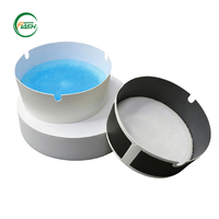 Cendrier jetable biodégradable en papier avec gel extincteur de fumée, cendrier portable sans fumée pour hôtel et bar