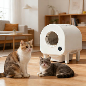 Bac à litière autonettoyant directement de l'usine, bac à litière automatique, entretien facile, désodorisant, grande capacité, sûr - Product Image 1