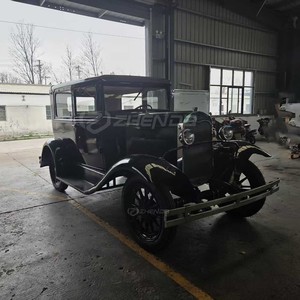 Venta al por Mayor de Vehículos Clásicos de Calidad, Auto Antiguo Retro de 5 Asientos, Negro, para Turismo y Recorridos - Product Image 2
