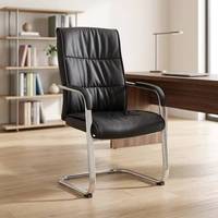 Chaise de bureau exécutive moderne en cuir et maille, avec fonction pivotante et hauteur réglable, design personnalisable
