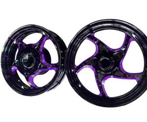 Jantes CNC en aluminium de 12 pouces à montage direct pour Honda Giorno - Jantes de scooter pour l'Asie du Sud-Est - Product Image 1