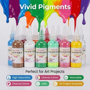 Peinture <span class=keywords><strong>Gouache</strong></span> Lavable pour Enfants, Matériaux Non Toxiques, Couleurs Vives, Idéale pour le Graffiti Mural et les Peintures au Doigt - Vente Chaude - Product Image 3