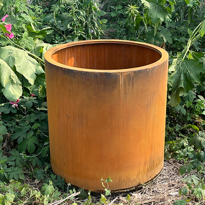 Khi thời tiết thép gặp chậu hoa, cảnh quan ngoài trời rất khác nhau - Product Image 1