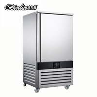 Réfrigérateur de cuisine pour fruits de mer -45 °C en acier inoxydable 304, congélateur rapide à air pulsé à 10 plateaux pour congélation ultra-rapide