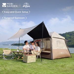 Mobi Garden Holiday Mountain House 5.9 Lite Tente de camping automatique 2 en 1 avec auvent occultant, installation rapide, abri extérieur - Product Image 2