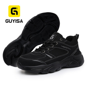 <span class=keywords><strong>Chaussures</strong></span> <span class=keywords><strong>de</strong></span> <span class=keywords><strong>sécurité</strong></span> GUYISA pour hommes, anti-explosion, anti-perforation, à tige basse, embout en acier, semelle intermédiaire anti-perforation, semelle en caoutchouc, noires - Product Image 1