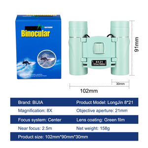 Bijia 8X21 Mini Gấp Đồ Chơi Ống Nhòm Chuyên Nghiệp Opera Săn Bắn & Du Lịch Màu Xanh Lá Cây OEM Kính Thiên Văn & Ống Nhòm - Product Image 3