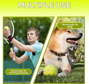 MOZKUIB Lot <span class=keywords><strong>de</strong></span> 38 <span class=keywords><strong>balles</strong></span> <span class=keywords><strong>de</strong></span> <span class=keywords><strong>tennis</strong></span> en vrac pour jeunes chiens Entraînement intérieur extérieur Jouets pour animaux <span class=keywords><strong>de</strong></span> compagnie Coach Pelotas <span class=keywords><strong>De</strong></span> Tenis Jeunes chiens - Product Image 4