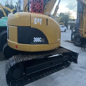 Mini-excavatrice sur chenilles hydraulique Caterpillar CAT308C d'occasion, 8 tonnes, petite pelle pour la construction - Product Image 4