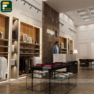 ชั้นวางเสื้อผ้าบูติกขนาดกะทัดรัด ตู้แขวนเสื้อผ้าสำหรับพื้นที่แคบ อุปกรณ์จัดแสดงสินค้าสำหรับร้านค้าขนาดเล็ก - Product Image 2