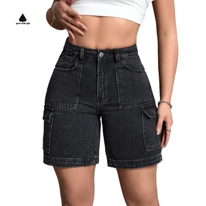 Shorts de <span class=keywords><strong>Jeans</strong></span> Femininos Personalizados com Conformidade OEKO-TEX ISO 3758:2023 e REACH, Calças de Denim de Verão para Mulheres - Product Image 1