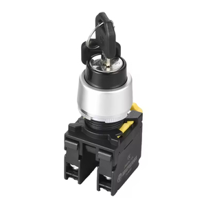 Interrupteur à bouton-poussoir à commande par clé, indice de protection IP65, série A2, avec éclairage LED pour un contrôle sécurisé de l'équipement - Product Image 1