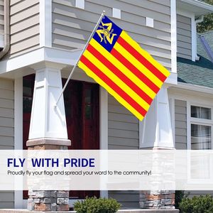 Gahumi Décoration Drapeaux siciliens Polyester 90x150cm Bannière personnalisée Drapeau de la Sicile - Product Image 5