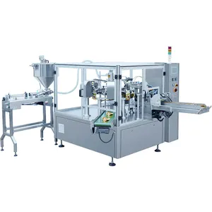 Doy pouch fill and seal machine/spout pouch liquid filling machine/drink packing capping machine