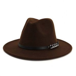 X3021 Sombrero Fedora Unisex de Lana, Gorra Jazz, Sombrero Panamá de Lana Degradado, Sombrero de Fieltro con Impresión Digital - Product Image 6