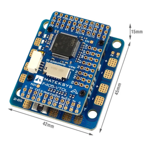 Contrôleur de vol HOT MATEK F405-VTOL avec Baromètre OSD, Carte MicroSD, Blackbox, 2-6S, ArduPilot, INAV, pour Multirotor, Avion à Voilure Fixe, Bleu - Product Image 3