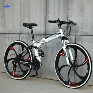 Disc Break Mountain Bike Khung 26 Inch Gấp 3 Nan Hoa Khung Carbon Chu Kỳ Cho Nam Giới Với Gear - Product Image 3