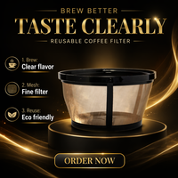 Panier-filtre à café réutilisable en maille pour cafetière à filtre