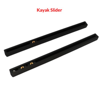 Rails et guides coulissants en cuivre recouvert d'acier Yak Outdoors pour kayaks, bateaux, canoës, modèle YKZ-17