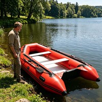 Bateau pneumatique en PVC durable pour la pêche et les sports nautiques, canoë à rames avec accessoires gratuits, bateau pneumatique à vendre