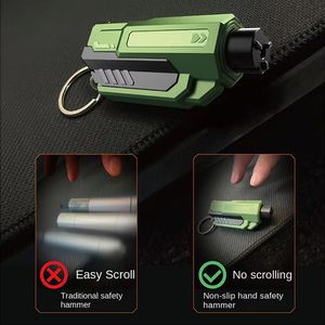 Accessoires de camping, marteau de sécurité antidérapant pour voiture, brise-vitre d'urgence, coupe-ceinture de sécurité avec acier - Product Image 3