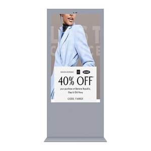 Nhà Máy Asianda 75 Inch Đứng Miễn Phí Hai Mặt Màn Hình Quảng Cáo LCD Hiển Thị Ngoài Trời Kỹ Thuật Số Biển Player - Product Image 1