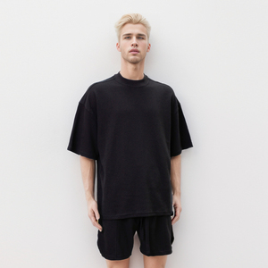 T-shirt Homme de Luxe Personnalisé en Coton Lourd 100% de Haute Qualité, Col Montant, Coupe Oversize et Boxy, Vierge - Product Image 5