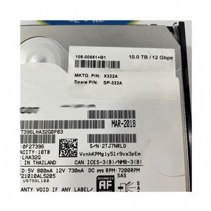 ฮาร์ดไดรฟ์ SAS 12G ขนาด 10TB 7.2K ใหม่เอี่ยม รุ่น NSE ขนาด 3.5 นิ้ว พร้อมถาด 108-00597 X378A สำหรับ DS460C - Product Image 4